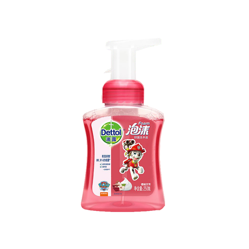 滴露 樱桃芳香泡沫抑菌洗手液