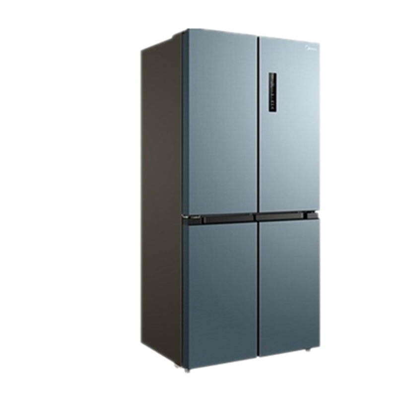 美的变频超薄无霜十字对开门冰箱