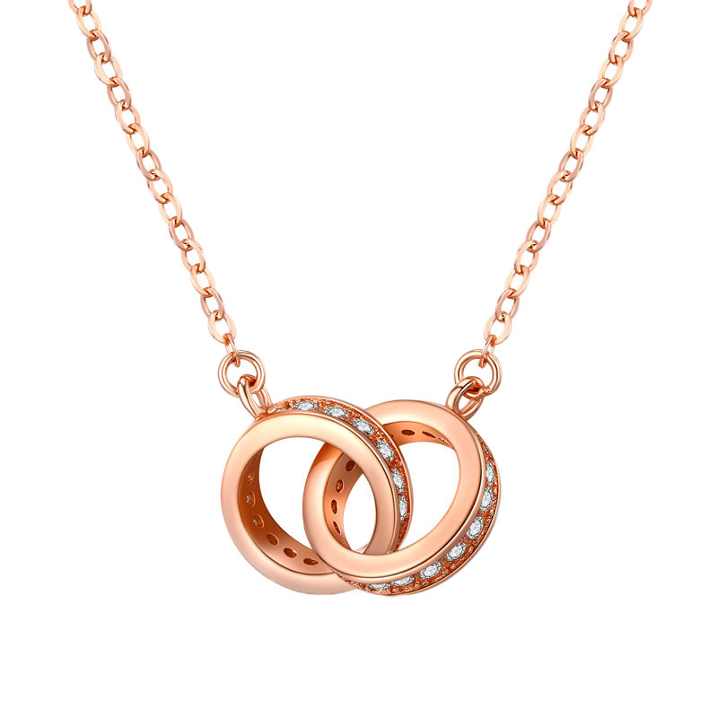 泽音 环环相扣项链