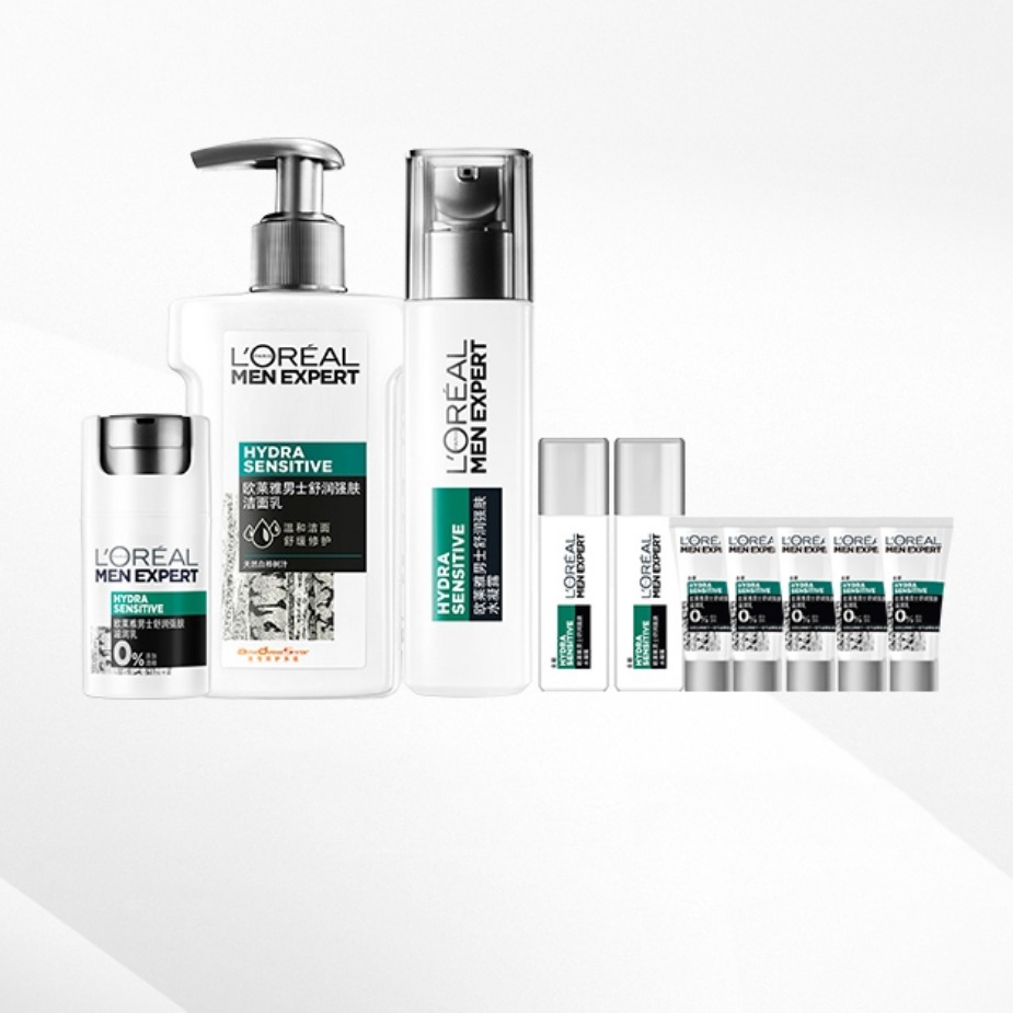 欧莱雅男士清爽补水舒润护肤套装