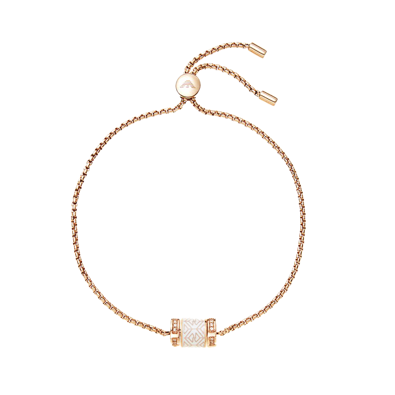 阿玛尼 白色陶瓷串珠手链