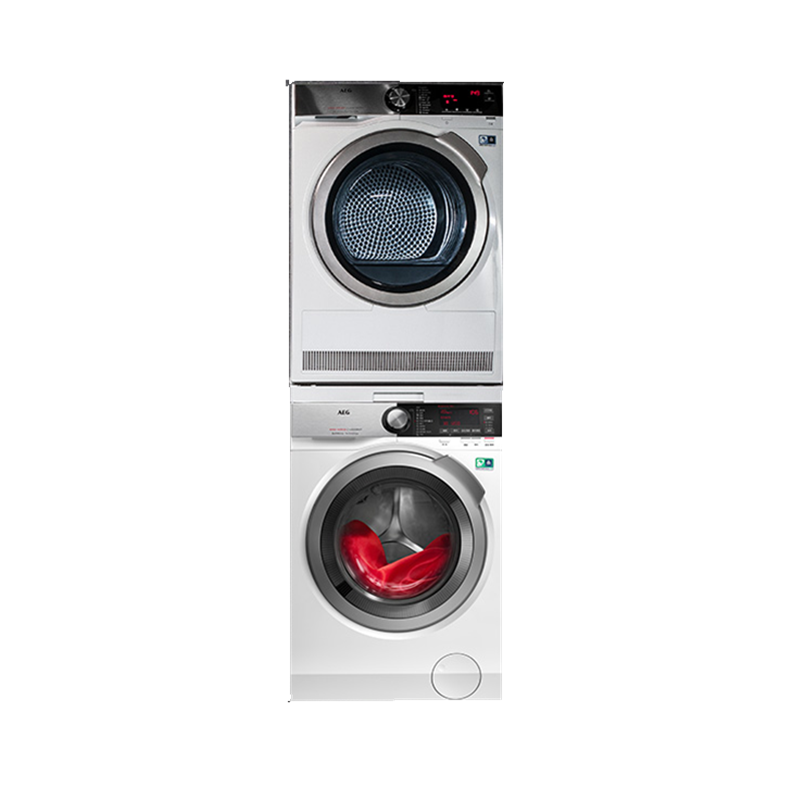 AEG 蒸汽预熨烫滚筒洗烘套装