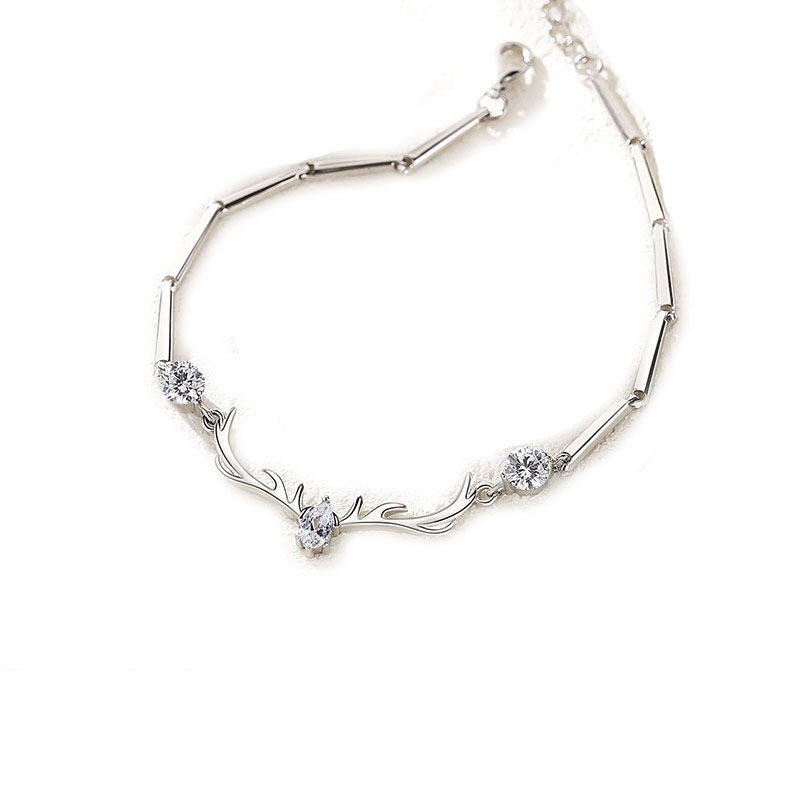 沉鱼落雁一鹿有你s925银手链