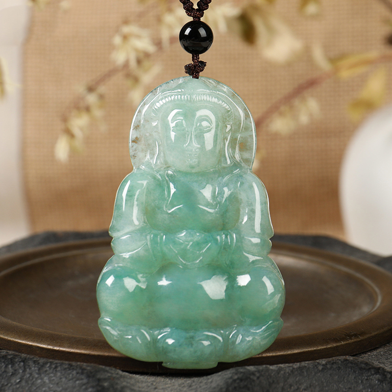 五花八门 观音翡翠吊坠