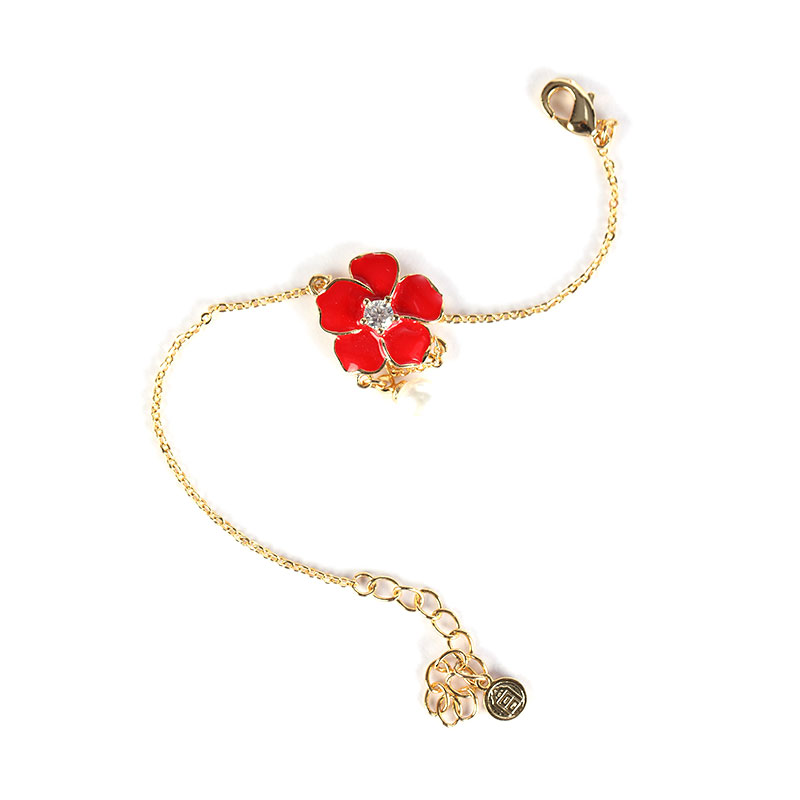 故宫文创 海棠冷珐琅腕饰