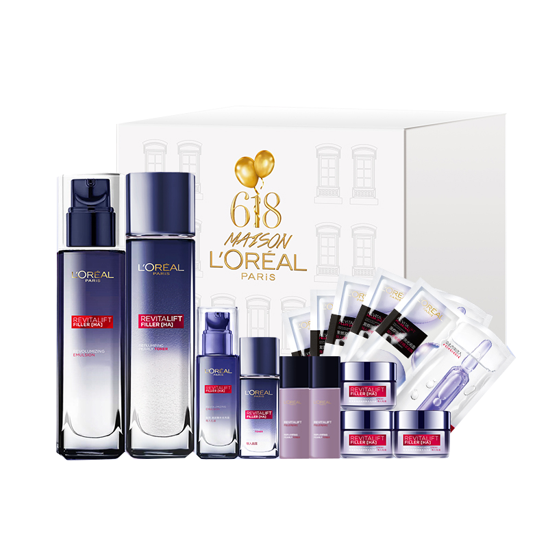 欧莱雅 复颜玻尿酸水乳套装