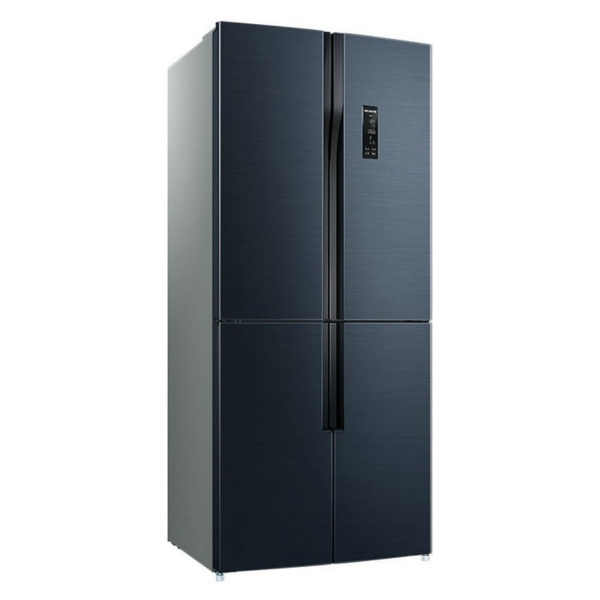 美菱黛蓝灰艺术面板冰箱