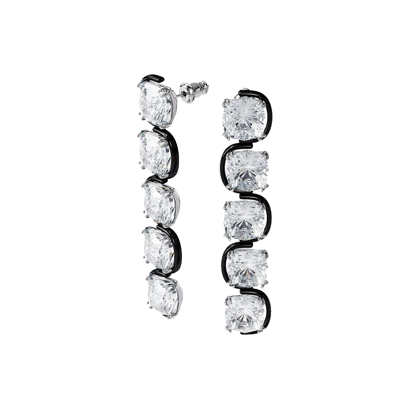 施华洛世奇水滴长款耳饰
