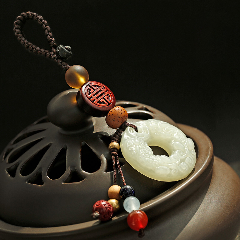 梵心 和田玉汽车钥匙扣