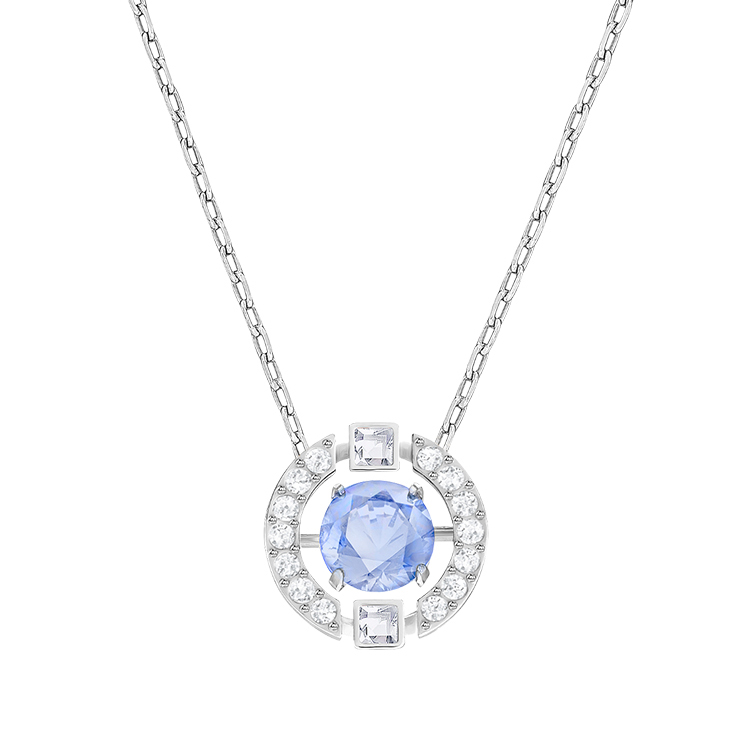 施华洛世奇 跳动的心蓝色项链