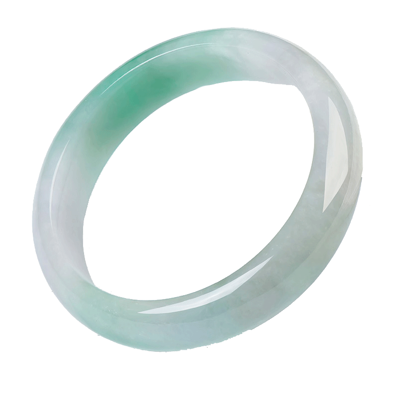 碧玉尊 飘绿翡翠手镯