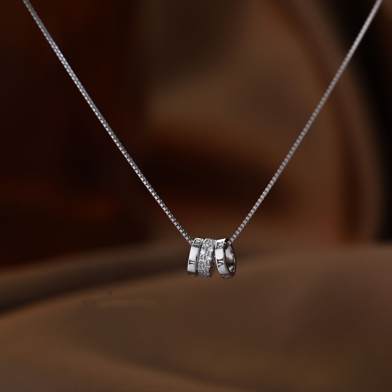 伊黛儿可拆三环项链