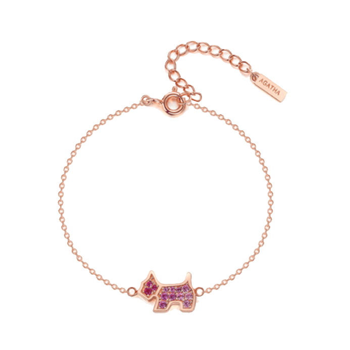 AGATHA 彩虹小狗手链