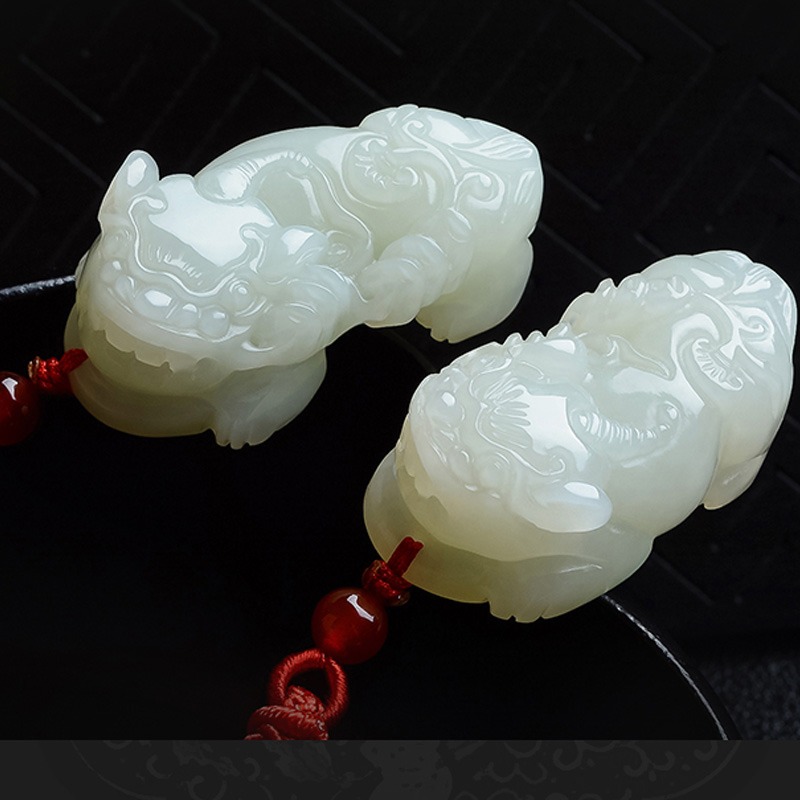 吉照堂 玉石貔貅 吊坠