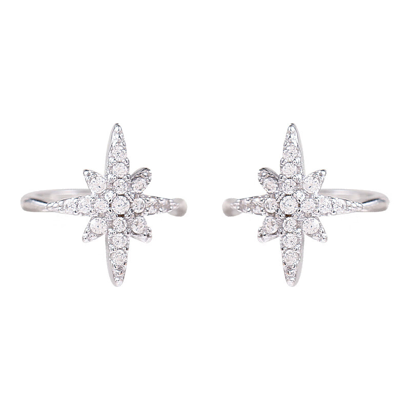 WarmeFarben雪花耳饰