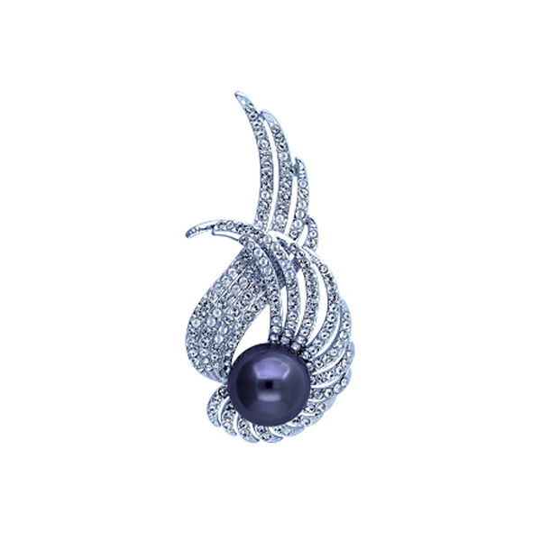 唐后 奥地利皓钻仿珍珠胸针