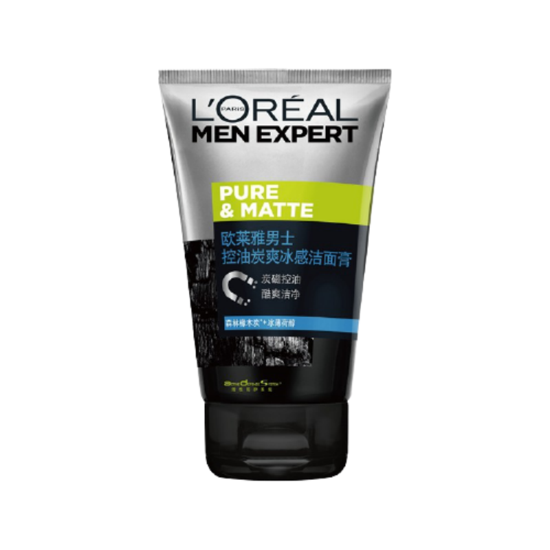 欧莱雅 薄荷叶提取物 洁面乳