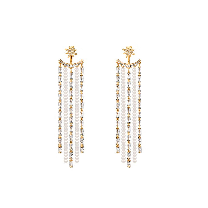 茜子 可拆卸流苏耳饰