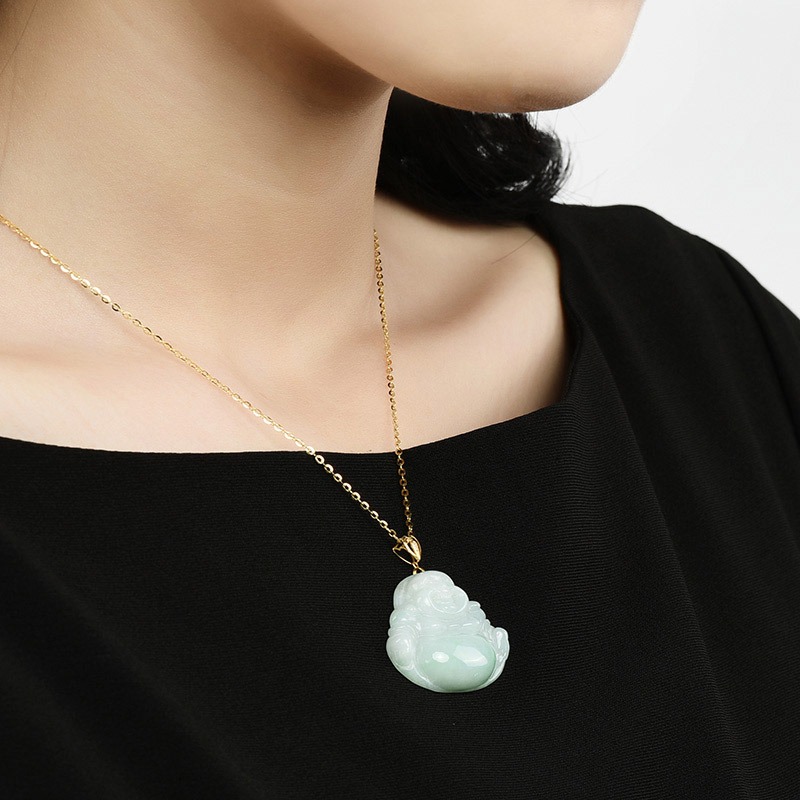 凤禧 浅绿色 翡翠吊坠