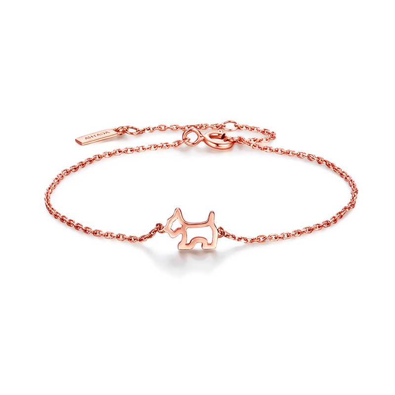 瑷嘉莎 镂空小狗 手链