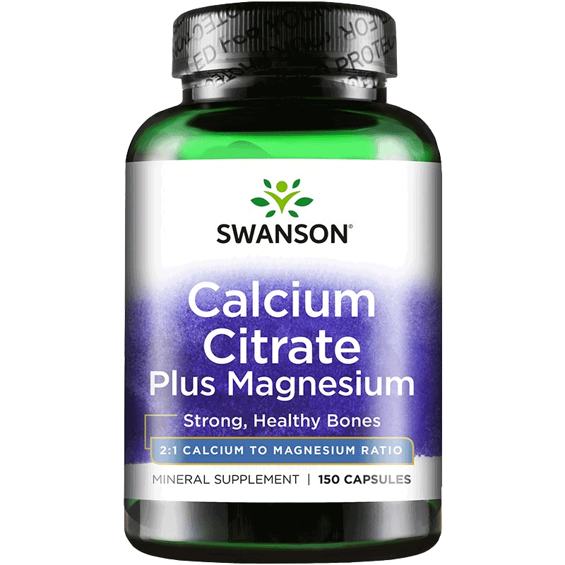 斯旺森 柠檬酸钙加镁胶囊