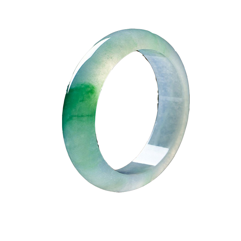 熙末 温婉飘花翡翠手镯