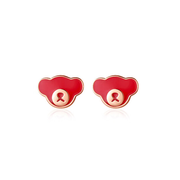 Winy 泰迪珍藏联名银耳钉