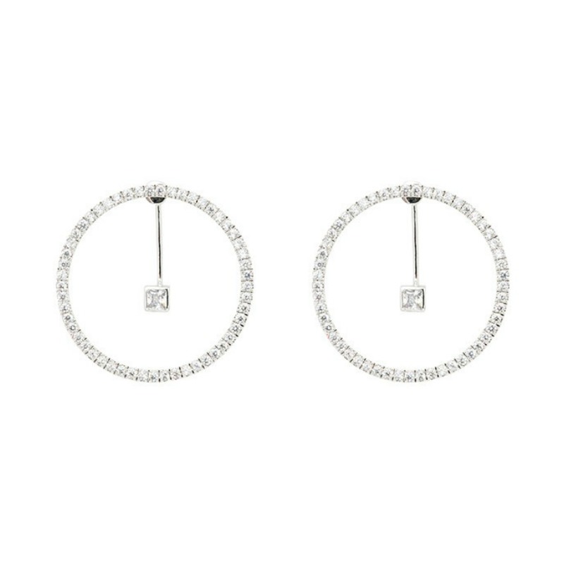 ARSIS气质锆石圆环耳钉