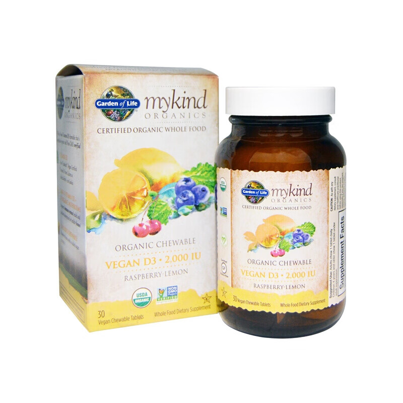 生命花园 维生素D3咀嚼片