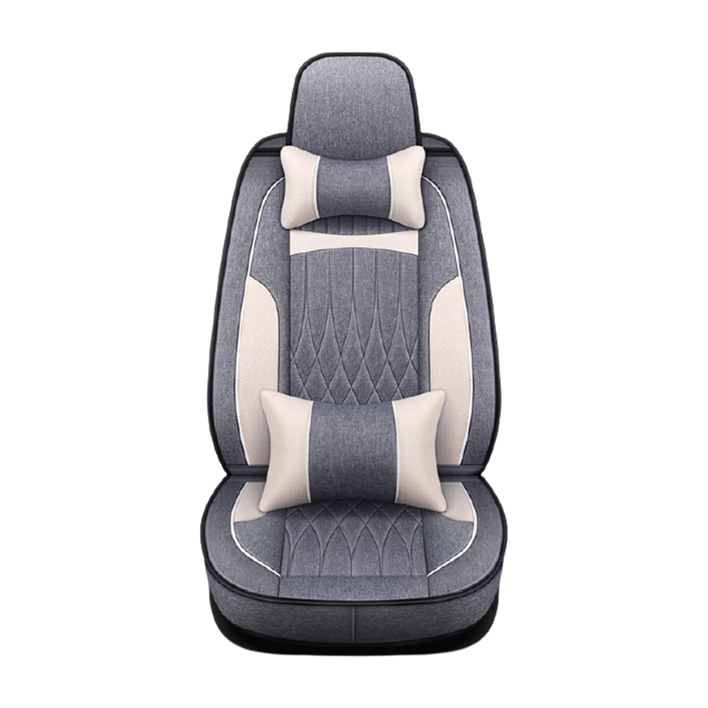 欧玛奴 灰色亚麻汽车座垫