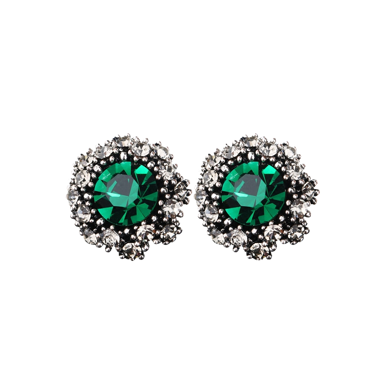 伊黛儿小巧水晶耳饰