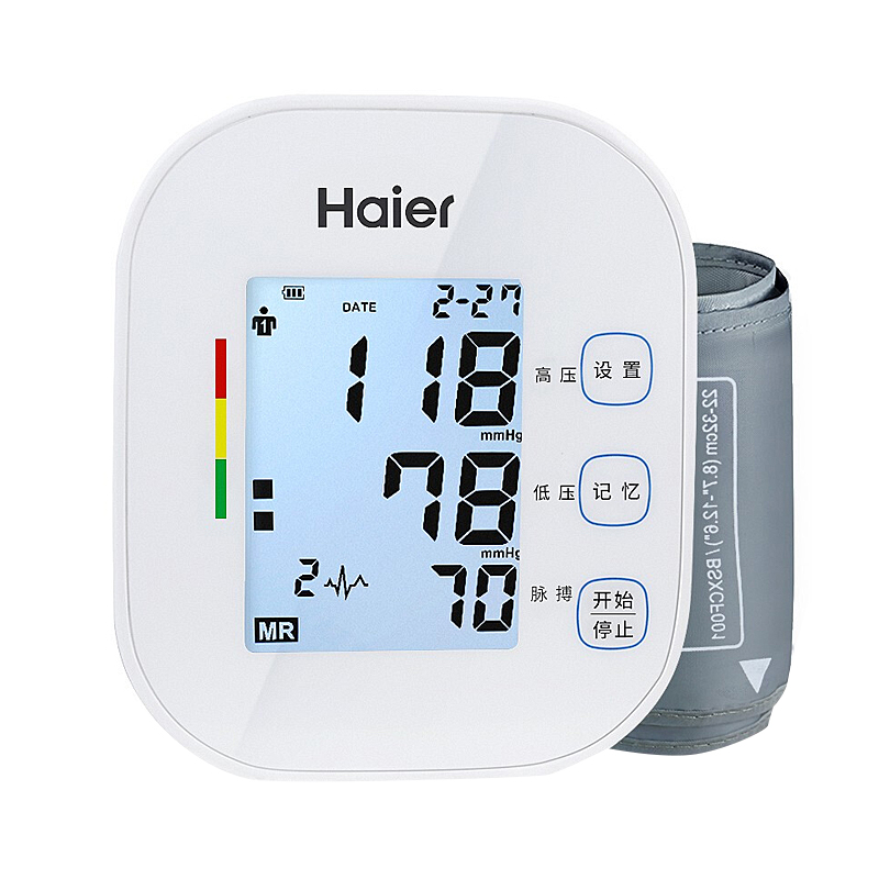 海尔 一键操作血压计