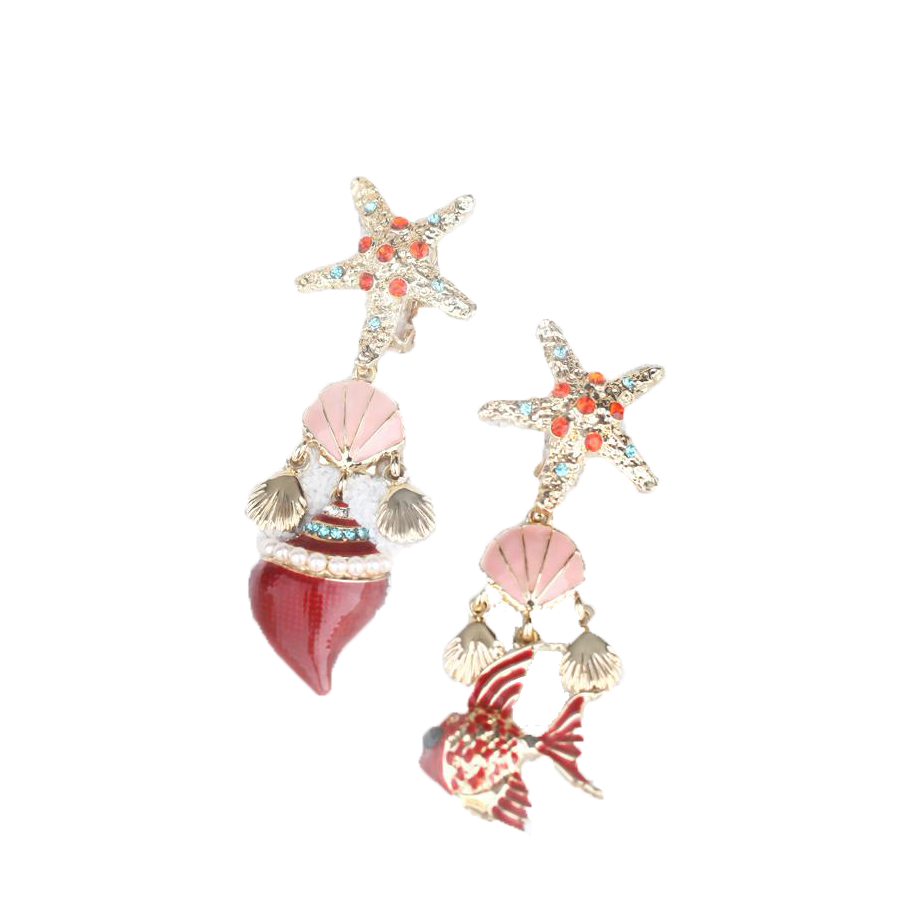 SPECIAL小鱼和海螺耳坠