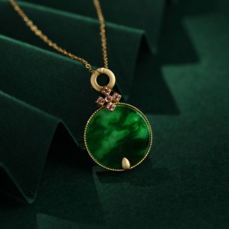 玉和祥 饱满水润 翡翠吊坠