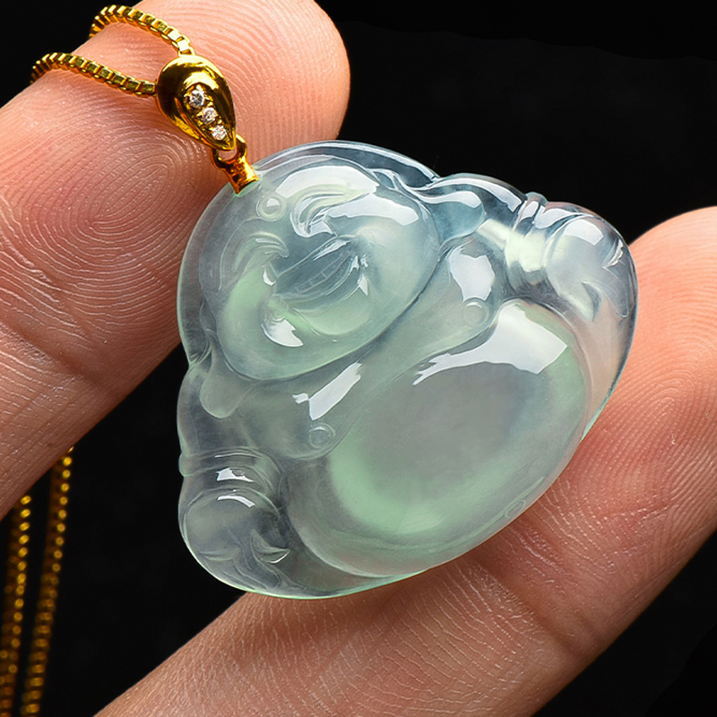 玉萌色 种水十足 翡翠吊坠