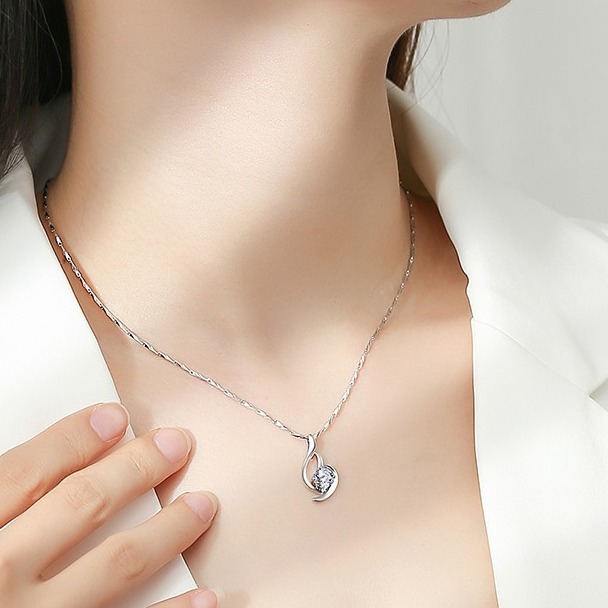 唯一 S999足银白色项链