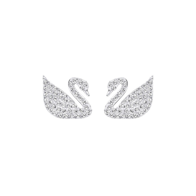施华洛世奇 时尚天鹅耳钉