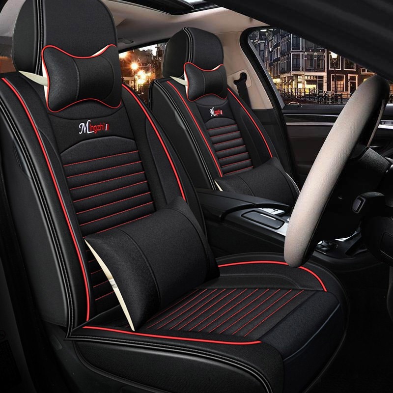 迪普尔 亚麻黑色汽车坐垫