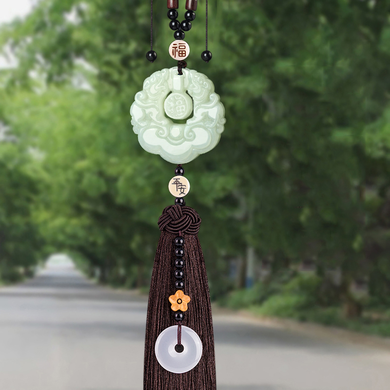 吉玺 和田玉貔貅 汽车挂件