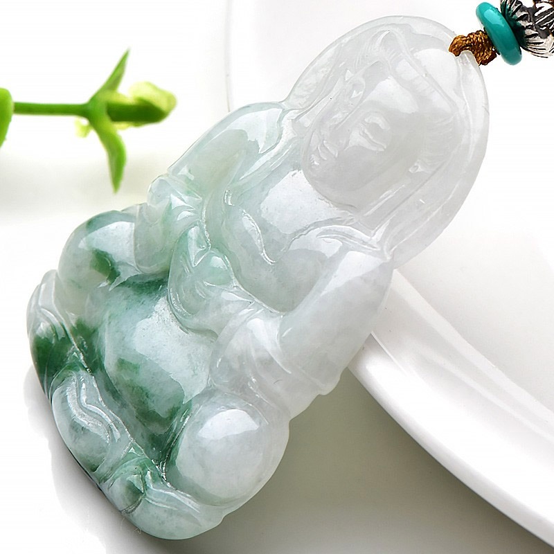 可玉可求 翠色观音 吊坠