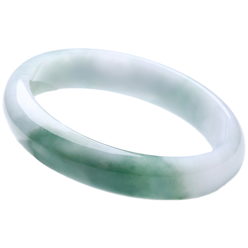 印象眸 飘花糯种翡翠手镯