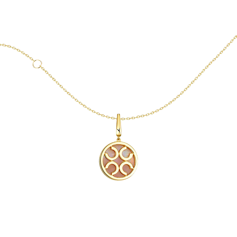 Orange Cube马蹄项链