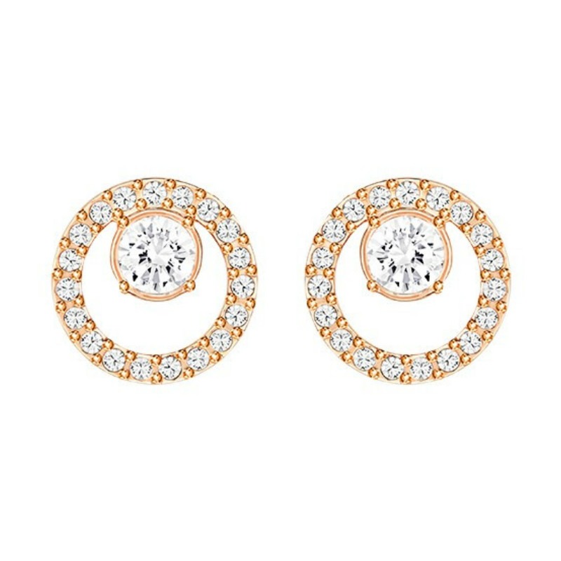 施华洛世奇时尚圆环耳钉