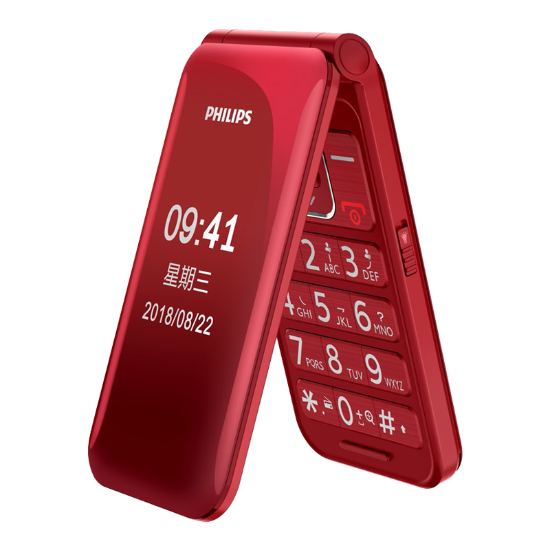 飞利浦 双屏翻盖手机