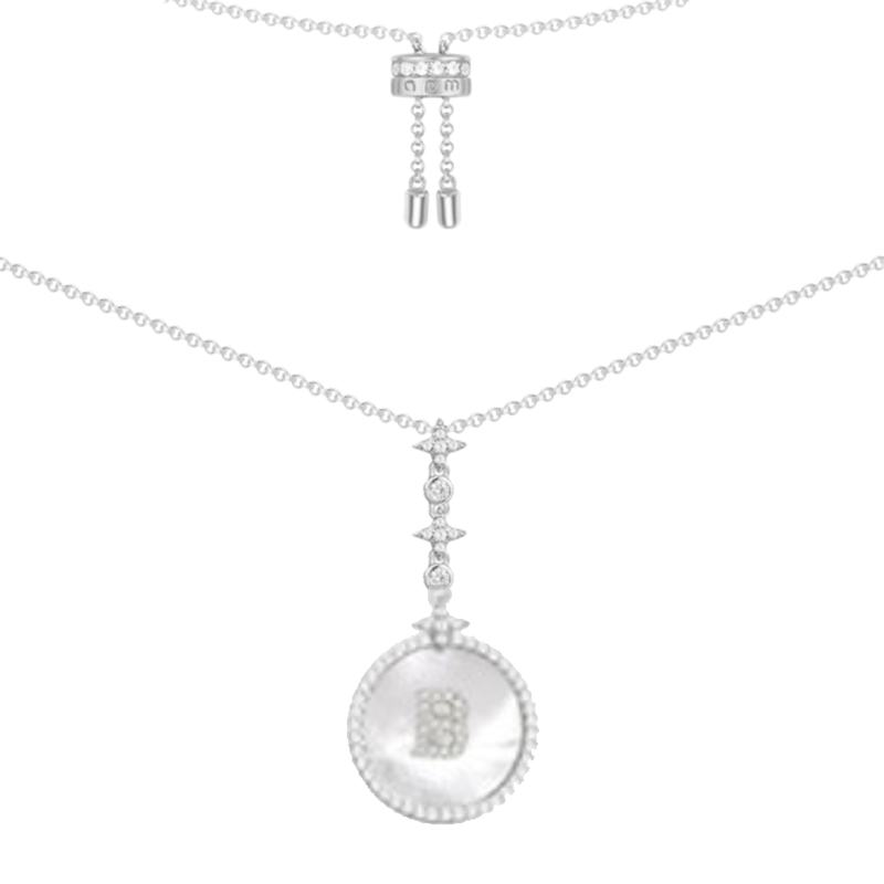 APM 圆牌字母 项链