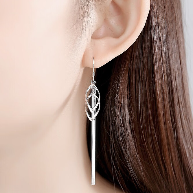 沉鱼落雁 S925银流苏耳饰