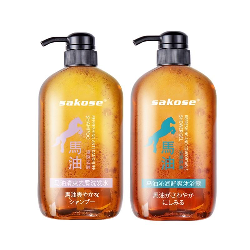 sakose 天然马油 沐浴露