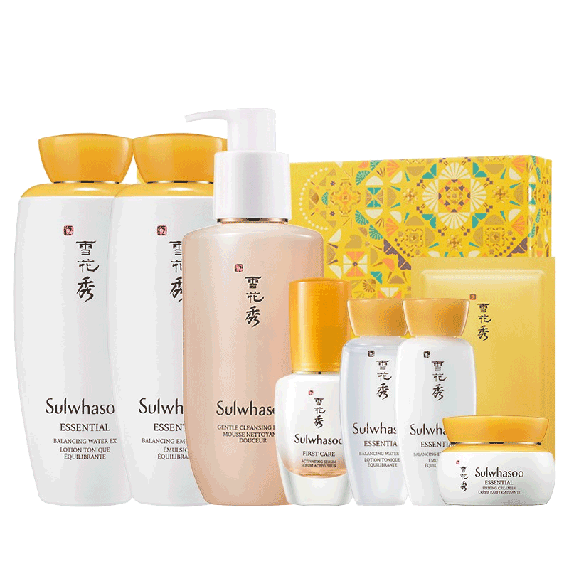 雪花秀 滋盈肌本水乳洁面套装