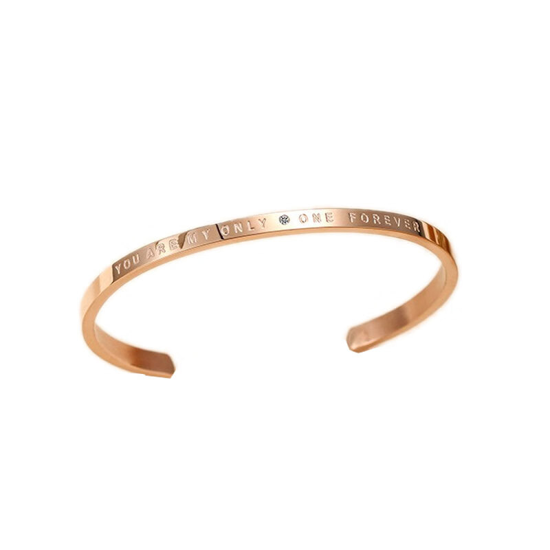 N2it 玫瑰金色手链