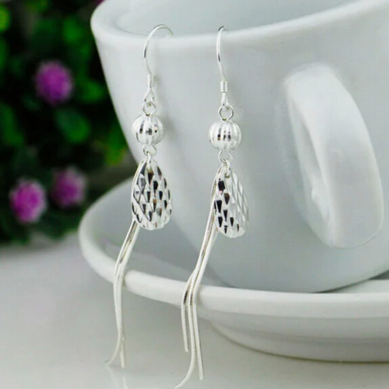 炙真银楼简约足银气质耳环